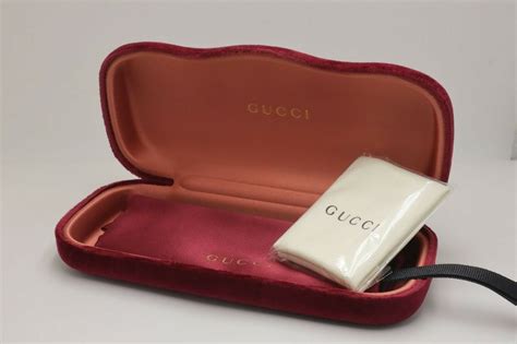 gucci foldable sunglasses case|gucci sunglasses case velvet.